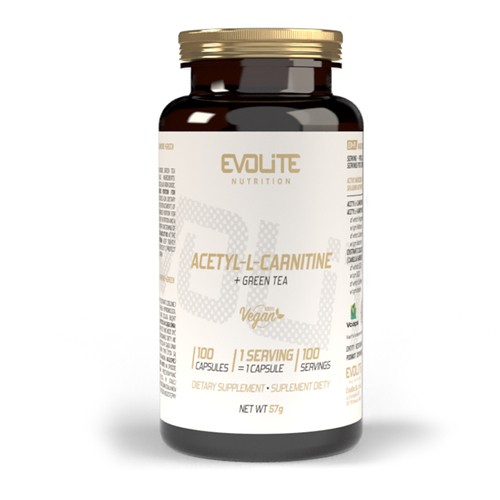 Evolite Nutrition Acetyl-L-Carnitine + Green Tea 100 Vege kapsułek