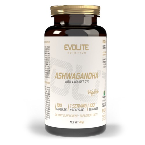 Evolite Nutrition Ashwagandha 100 Vege kapsułek