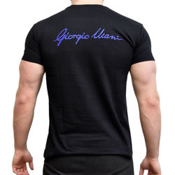 Giorgio T-shirt BLUE on BLACK L Outlet