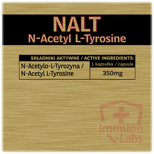 Immune-Labs Nalt N-acetyl L-Tyrosine 120 kapsułek 350mg