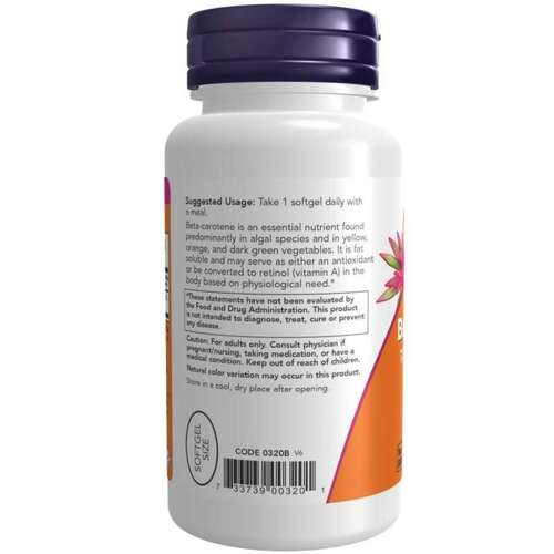 Now Foods Beta Carotene 25000IU 90 softgels