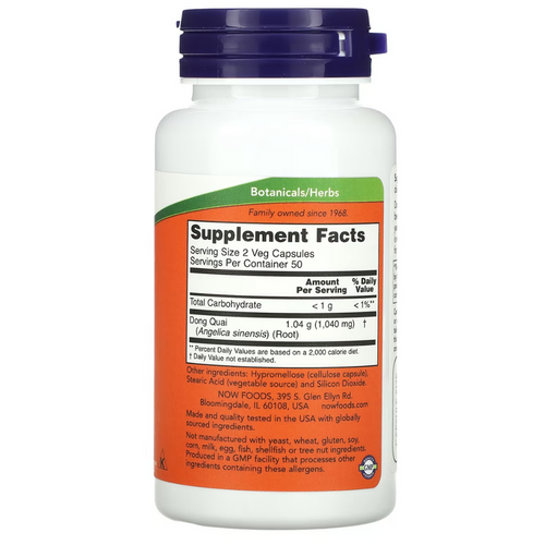 Now Foods Dong Quai 520mg 100vcaps