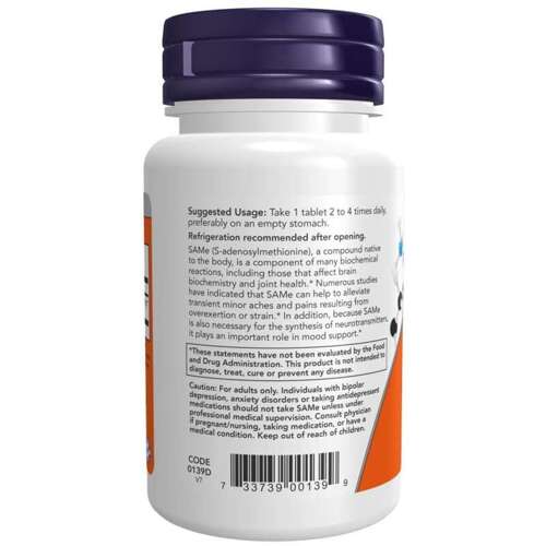 Now Foods SAMe 400mg 60tabs