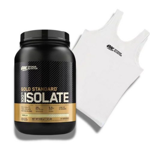 Optimum Nutrition Gold Standard 100% Isolate 930g + ON Woman Singlet White