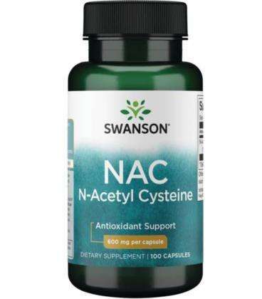 Swanson N-Acetyl Cysteine (NAC) 600mg 100caps
