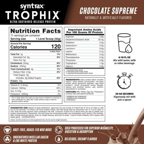 Syntrax Trophix Chocolate Supreme 2270g