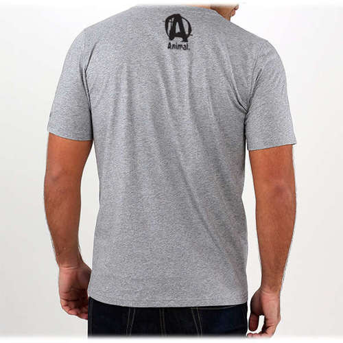 Universal T-shirt Animal Logo Basic Tee Grey M
