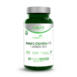 Evolite Acetyl-L-Carnitine + Green Tea 100 kapsułek