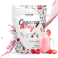 Evolite Creamy Whey 700g Strawberry Milkshake