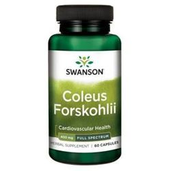 Swanson Coleus Forskohlii 400mg 60 kapsułek