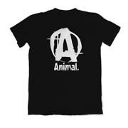 Universal T-shirt Animal Logo Basic Tee Black L